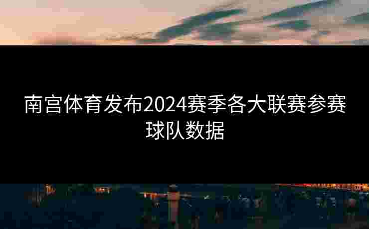 南宫体育发布2024赛季各大联赛参赛球队数据