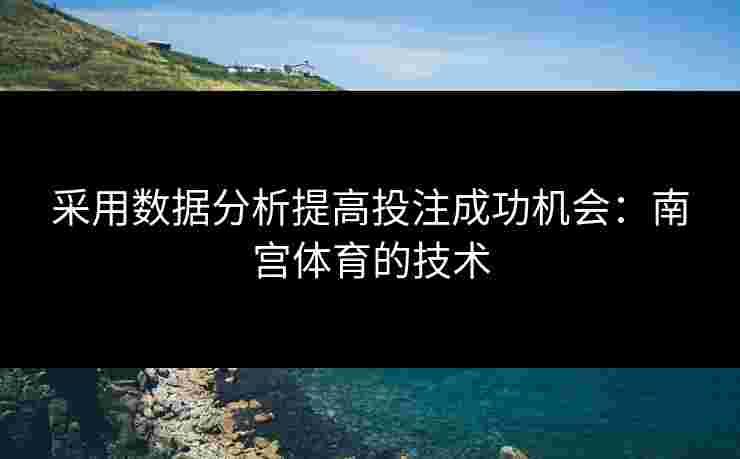 采用数据分析提高投注成功机会：南宫体育的技术